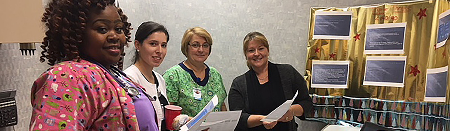 Ladies in a medical environment